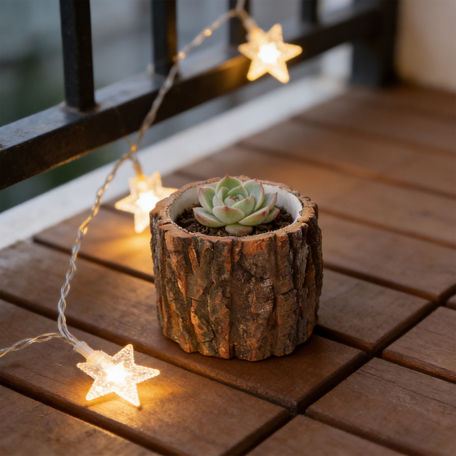 Bonsai Garden Design - Creative Wooden Flowerpot Imitation Tree Design