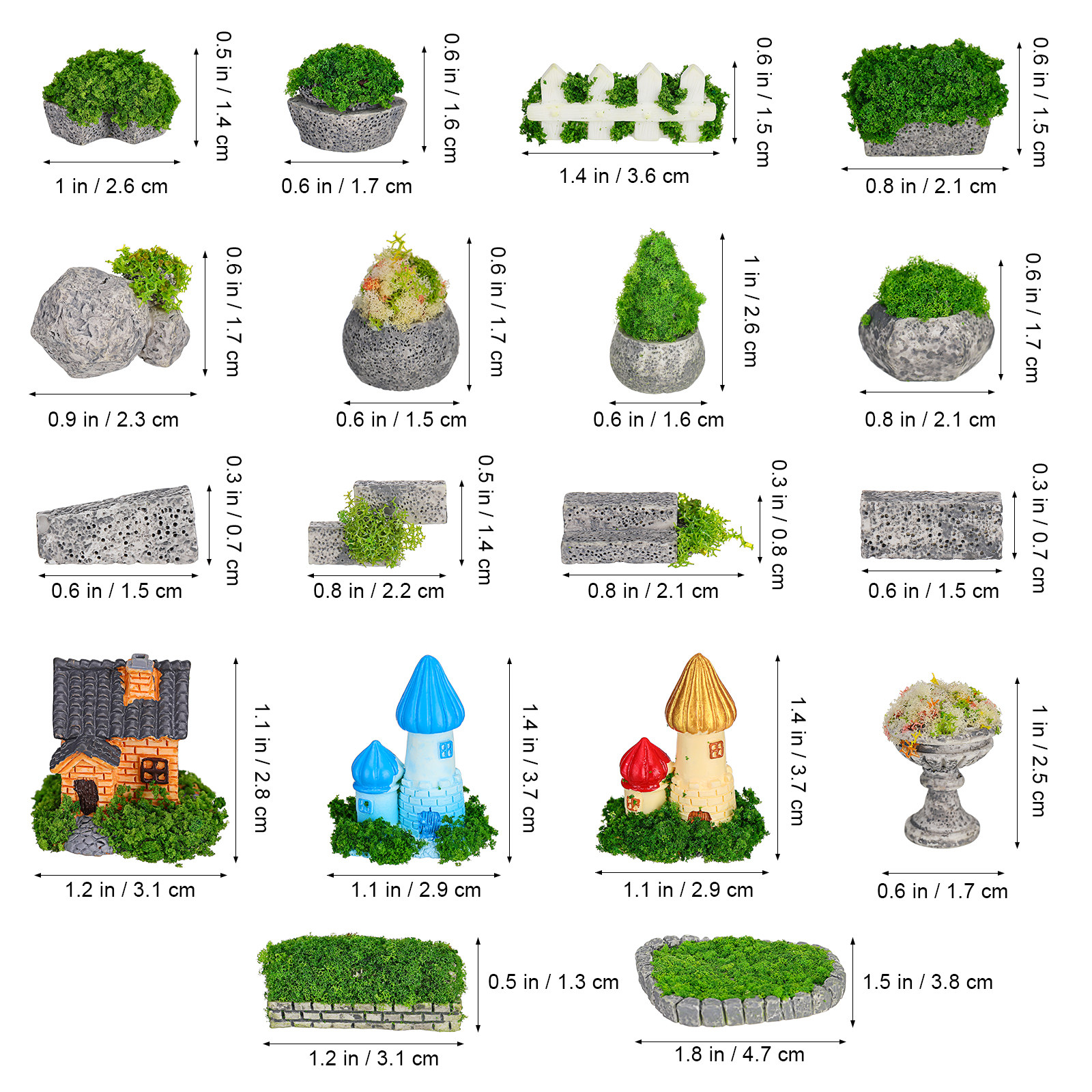 1Set Miniature Garden Decorati - đánh giá và giá Bonsai Garden Design