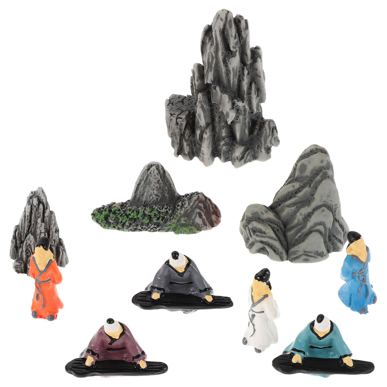 10Pcs Small Resin Chinese Mini - đánh giá và giá Bonsai Garden Design