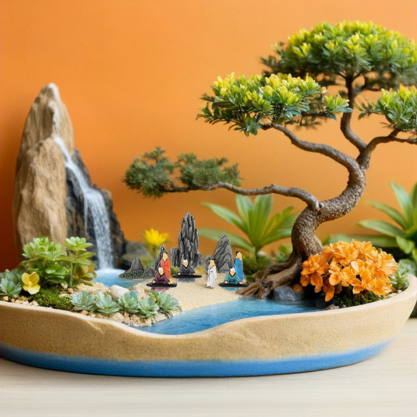 10Pcs Small Resin Chinese Mini - đánh giá và giá Bonsai Garden Design