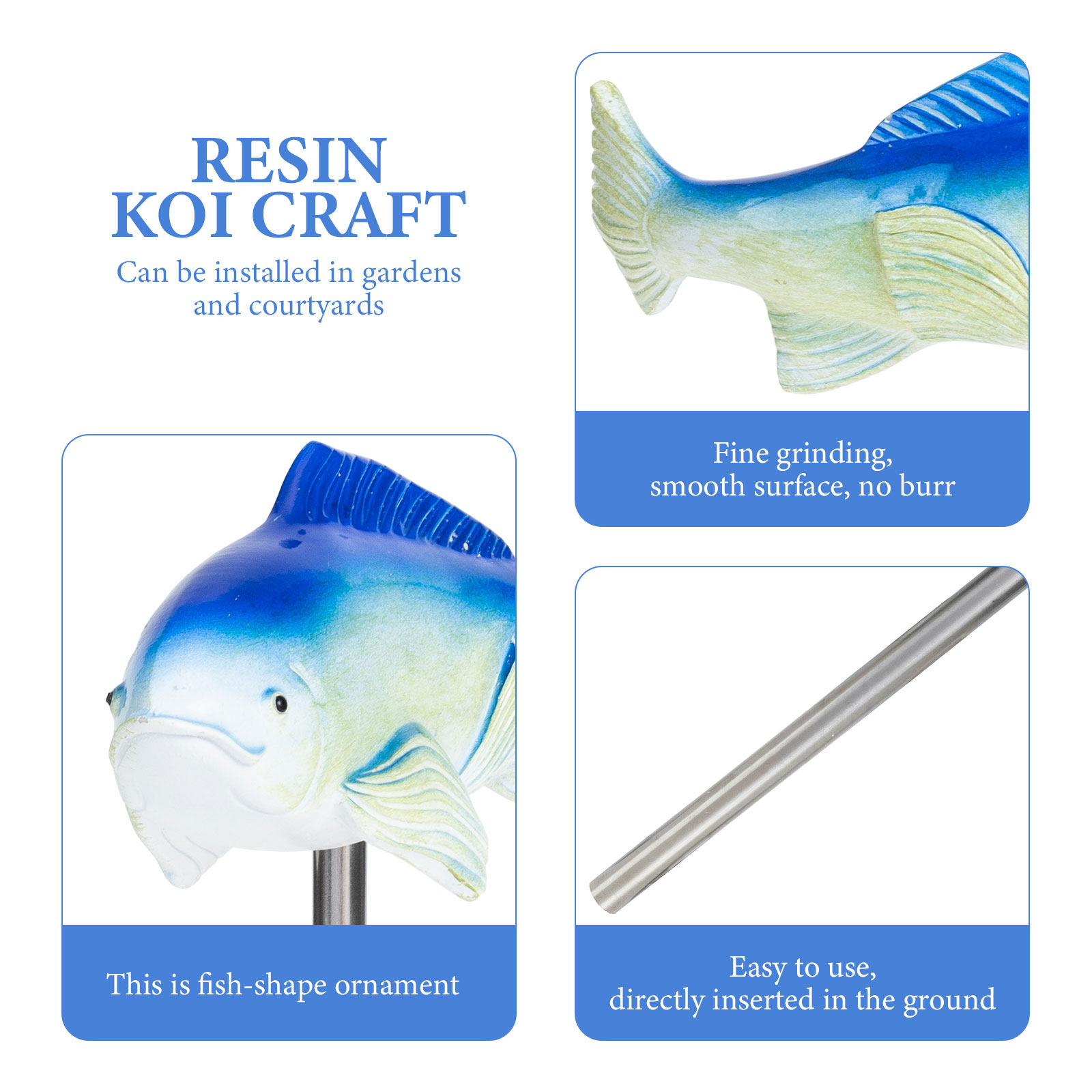 Premium Resin Fish Ornament Ga - đánh giá và giá Bonsai Garden Design