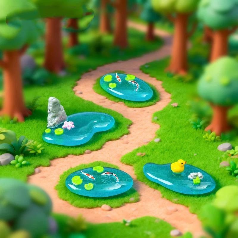 Mini Resin Pond Ornaments With - đánh giá và giá Bonsai Garden Design