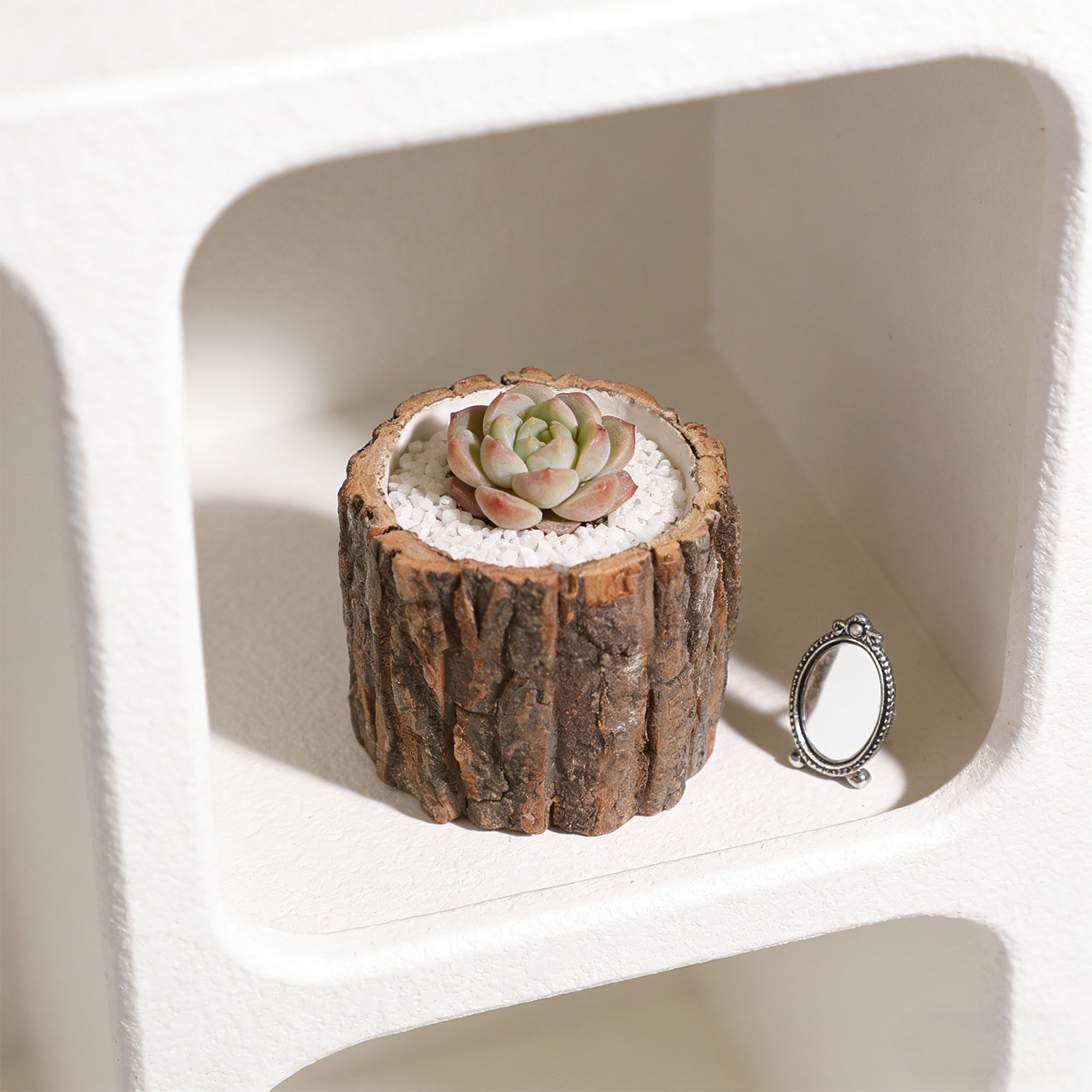 Creative Wooden Flowerpot Imit - đánh giá và giá Bonsai Garden Design